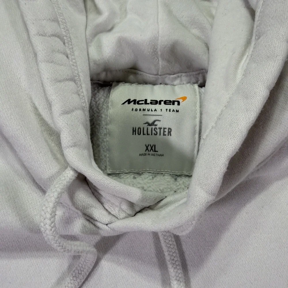 McLaren Formula 1 Hoodie Japan 1988 White Size XXL Retro Style Graphic Hollister